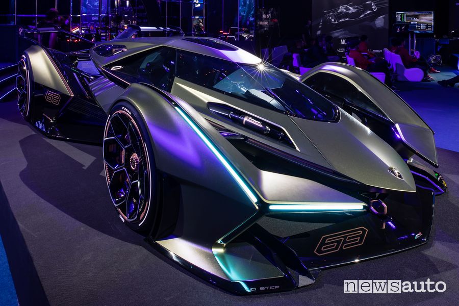 Lamborghini Lambo V12 Vision Gran Turismo alle finali mondiali Gran Turismo Championships 2019