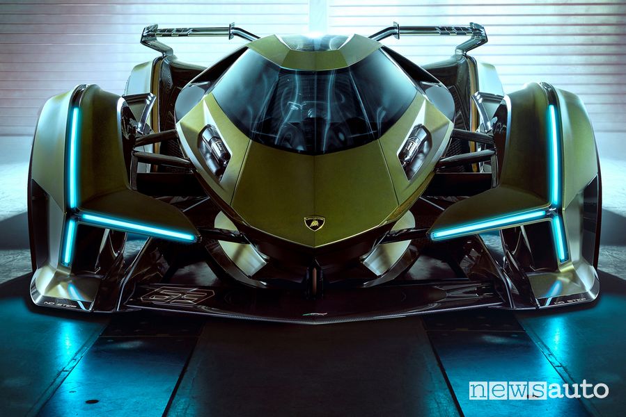 Vista anteriore Lamborghini Lambo V12 Vision Gran Turismo