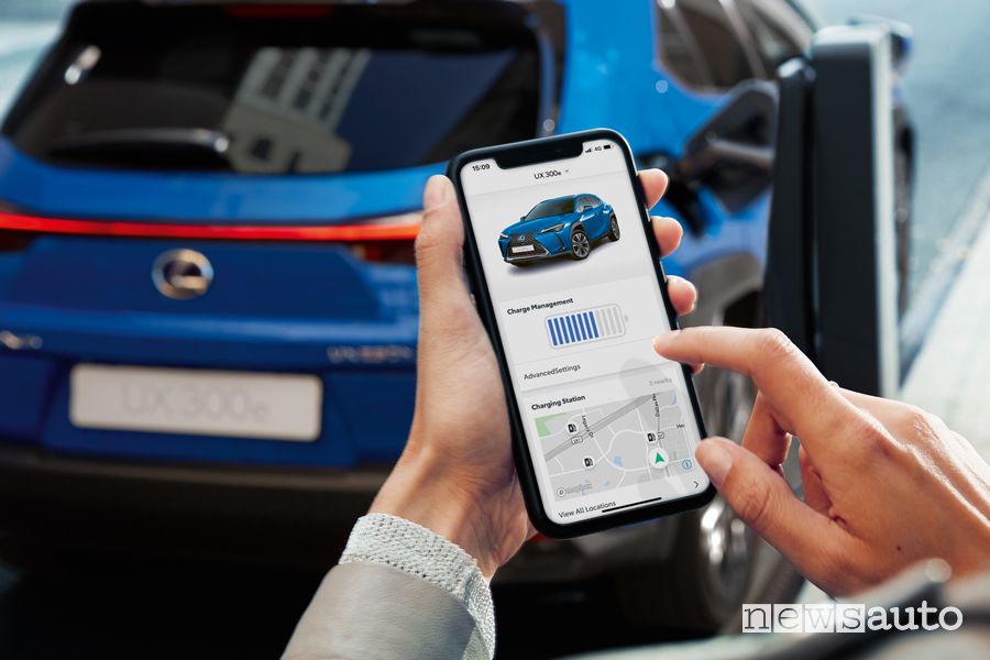 Gestione della carica della Lexus UX 300e dall'App LexusLink