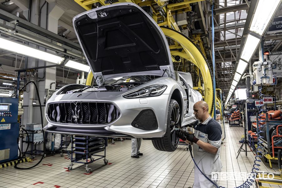 Montaggio ruote produzione Maserati GranTurismo Zéda
