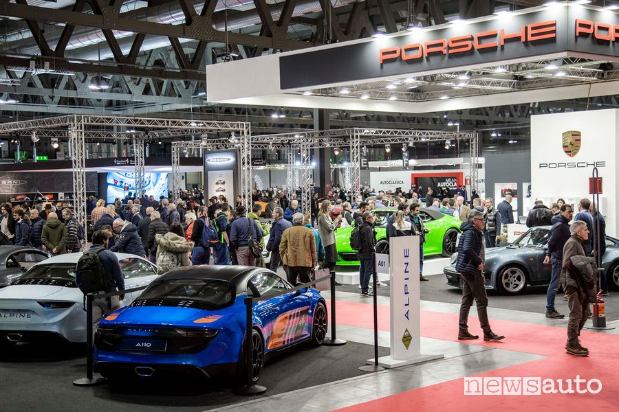 Stand Alpine e Porsche a Milano AutoClassica 2019