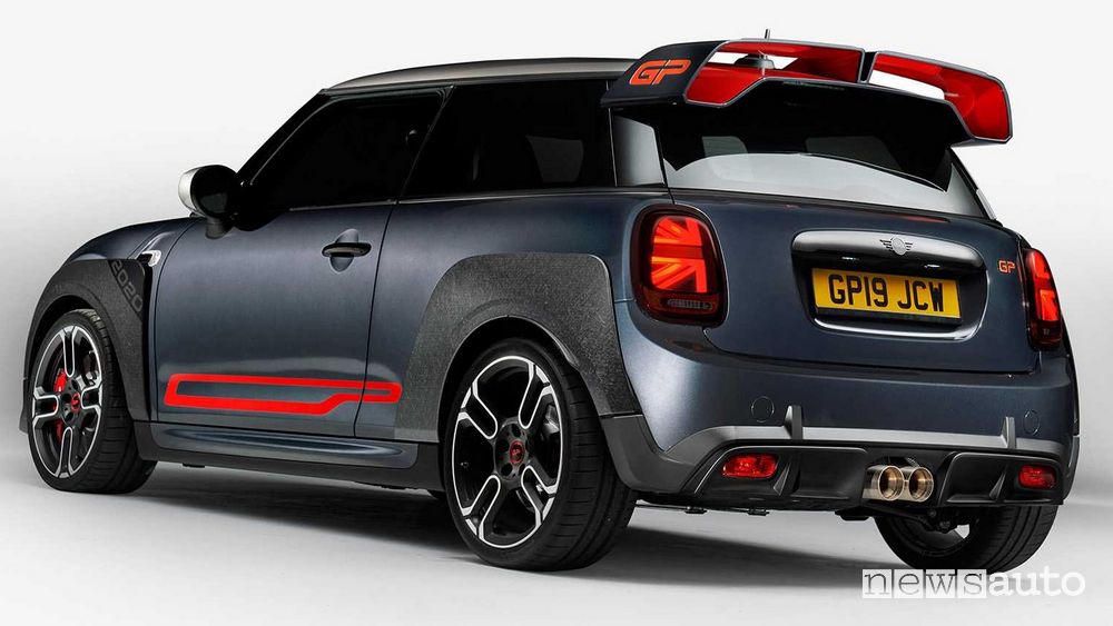 Vista posteriore Mini John Cooper Works GP