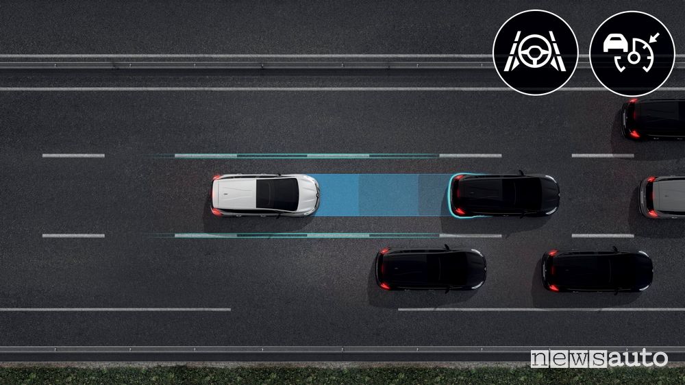 Mantenimento corsia guida autonoma livello 2 Renault Espace 2020
