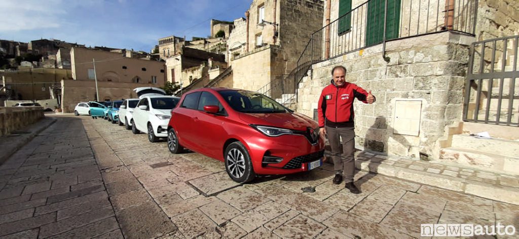 Prova Renault Zoe 2020 R135 colore Rosso Passion. Giovanni Mancini da Matera