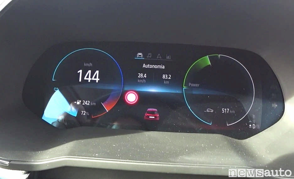 Velocità massima Renault Zoe limitata a 140 km/h reali, indicati 144
