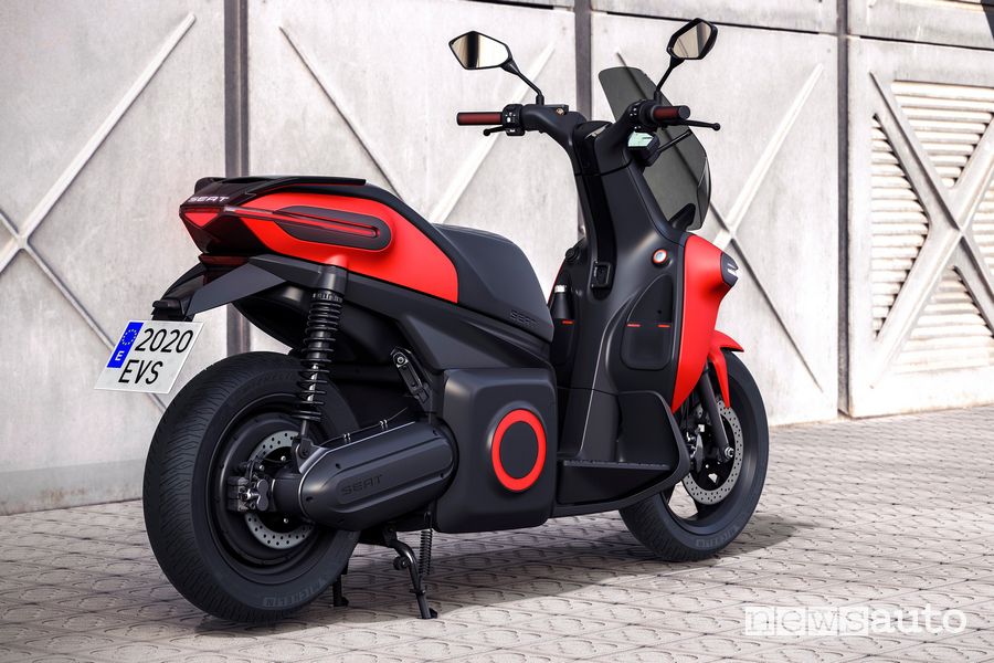 Vista posteriore Seat e-Scooter