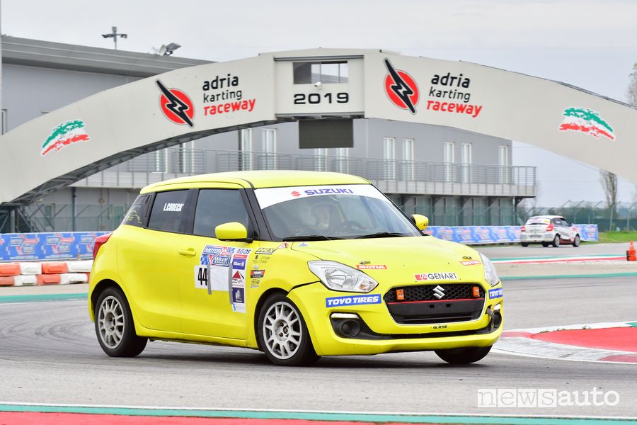  Lorenzo Codecà al volante della Suzuki Swift R1 all'Adria Motor Week 2019 