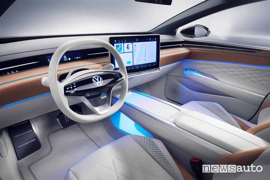 Volante, plancia strumenti Volkswagen ID. Space Vizzion