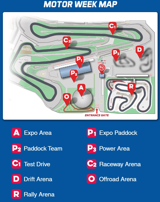 Mappa Adria Motor Week 2019