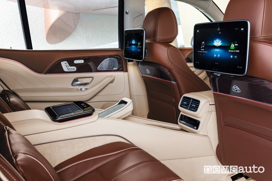 Interni, tablet sedili posteriori Mercedes-Maybach GLS 600 4MATIC