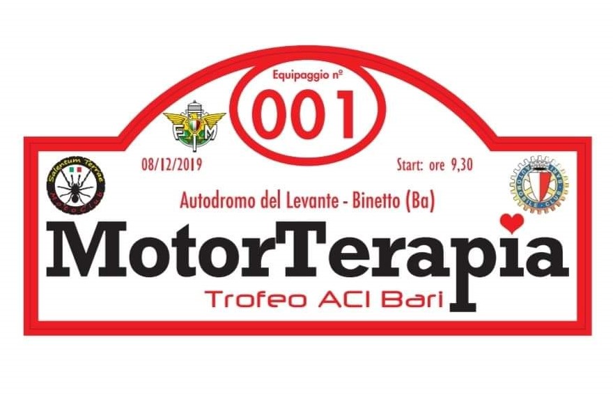 Locandina MotorTerapia, trofeo ACI Bari