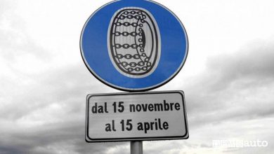 Obbligo catene neve pneumatici invernali abruzzo