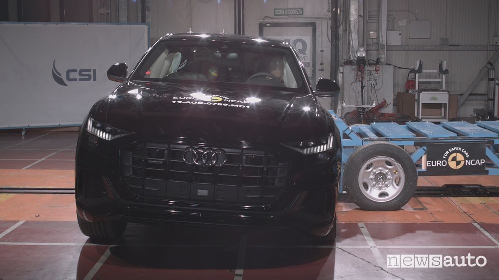 Urto laterale crash test Euro NCAP Audi Q8