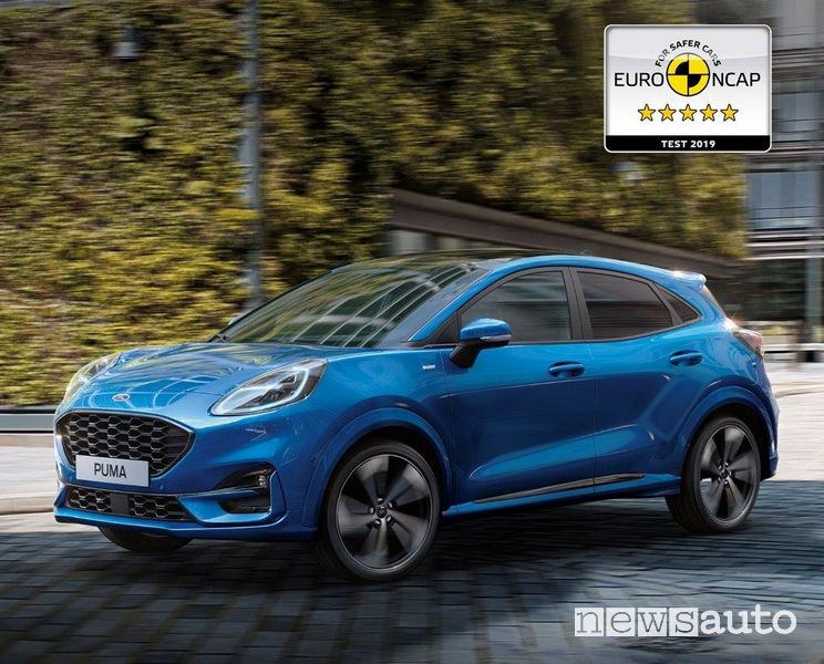 La Ford Puma a 5 stelle nei test Euro NCAP