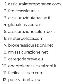 Siti di assicurazioni false, truffe on line