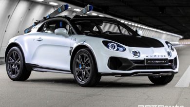 Vista laterale lato passeggero Alpine A110 SportsX