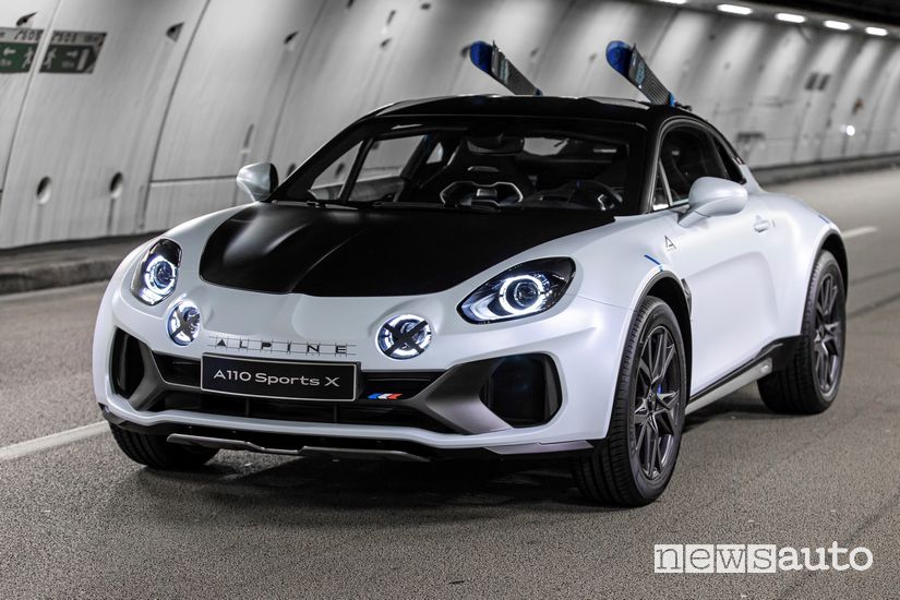 Vista anteriore Alpine A110 SportsX
