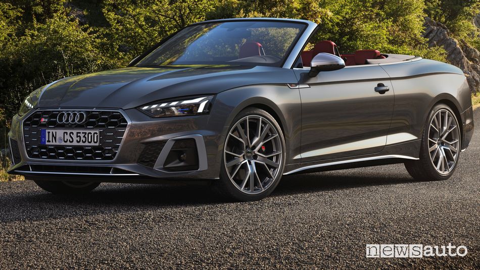Vista di profilo Audi S5 Cabriolet TFSI