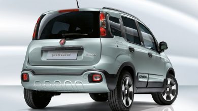 Vista posteriore Fiat Panda Hybrid Launch Edition
