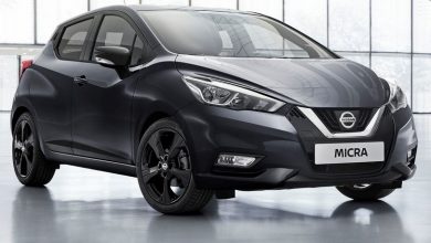 Vista di profilo Nissan Micra N-Tec