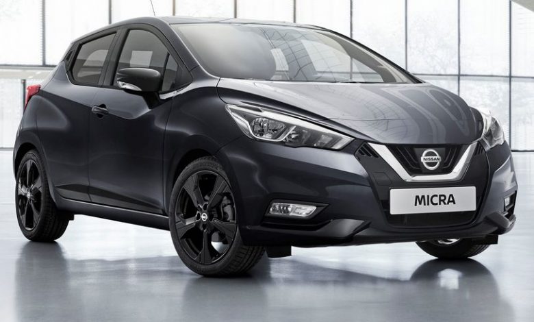 Vista di profilo Nissan Micra N-Tec