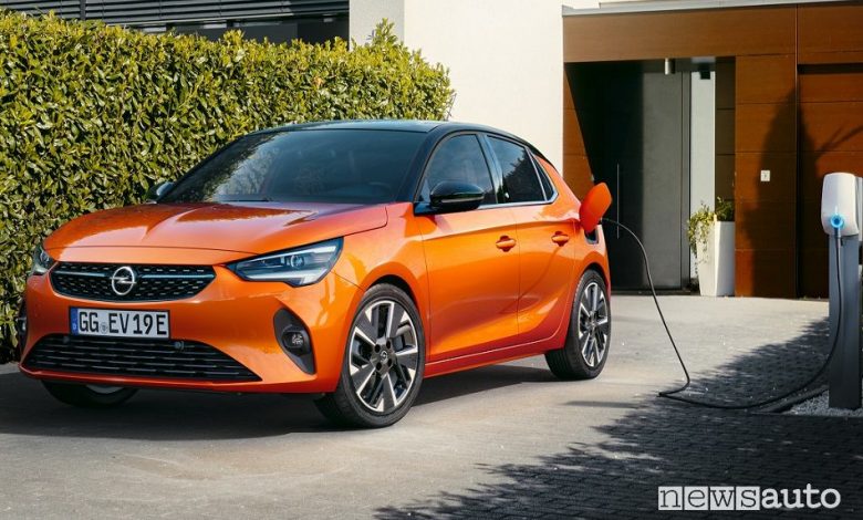 Opel Corsa, elettrica, benzina, diesel