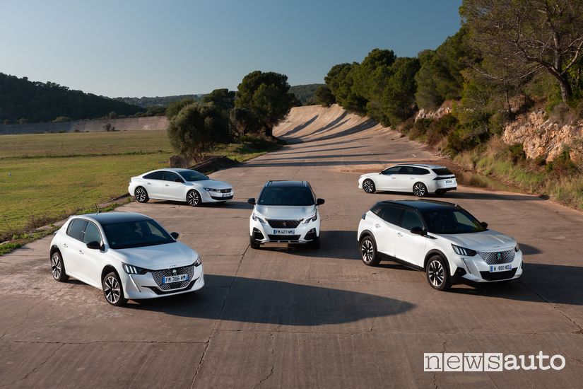 Auto elettriche e plug-in Peugeot 