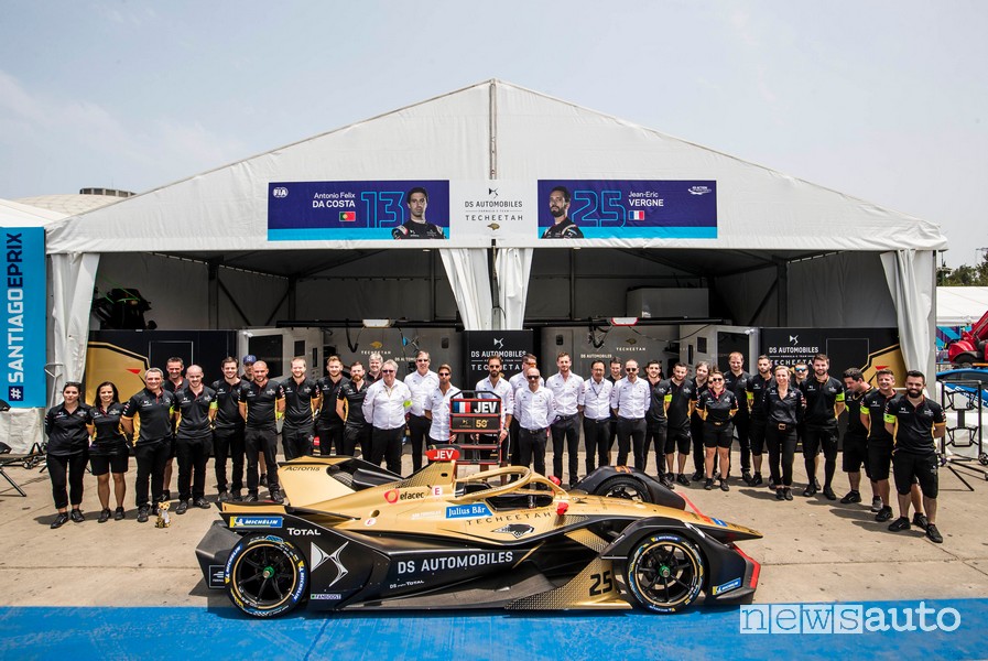 team ds techeetah eprix santiago del cile