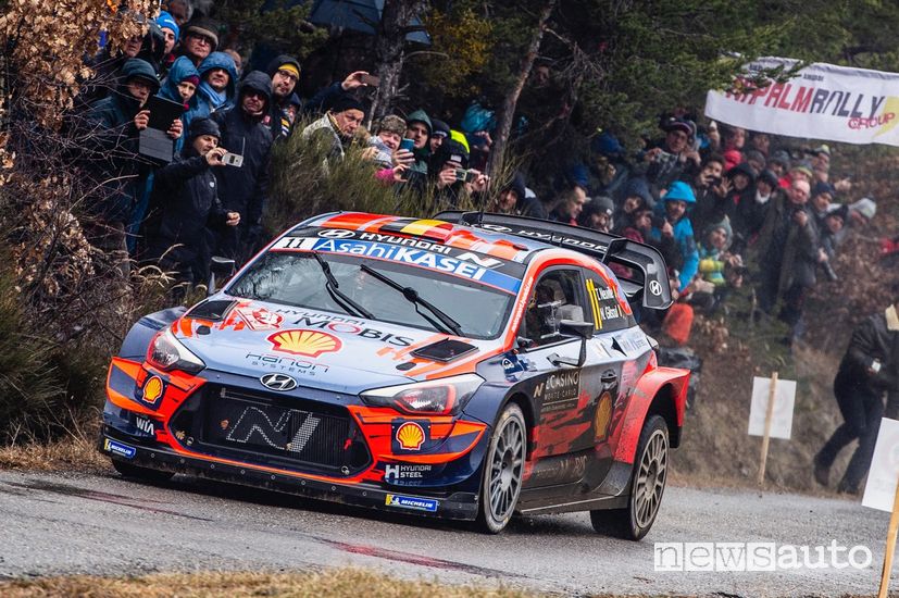 WRC Rally di Montecarlo 2020 Hyundai Neuville