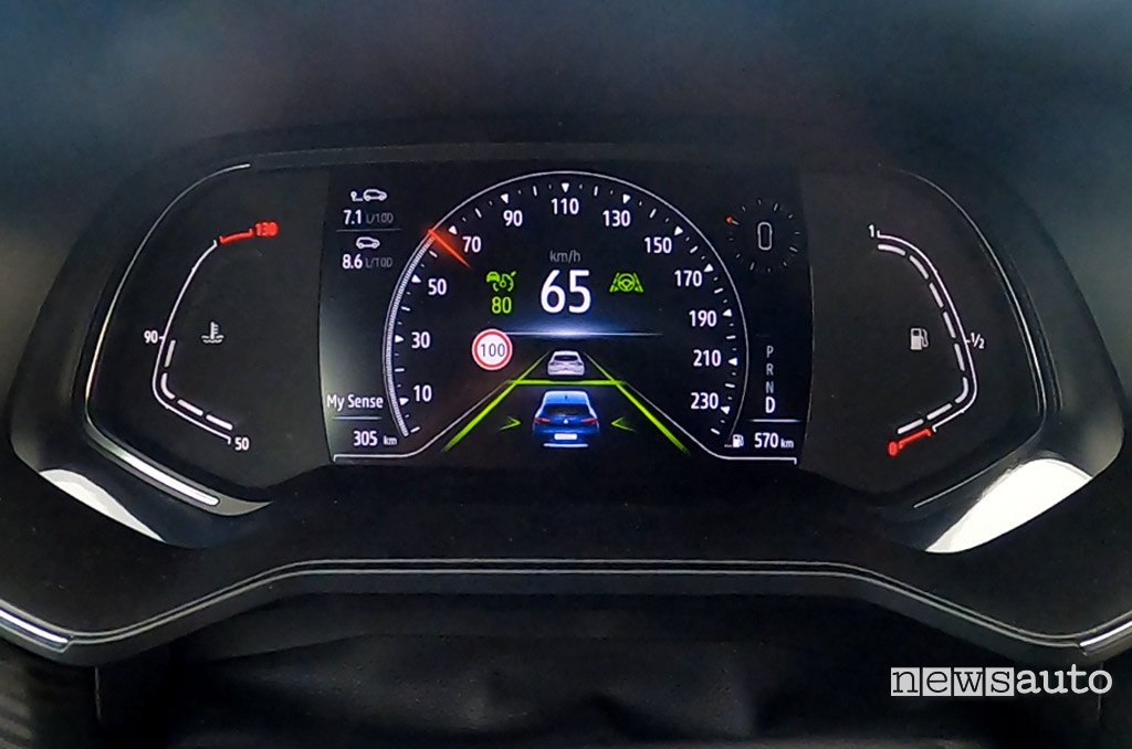 Cruise control adattivo Renault Clio 2020