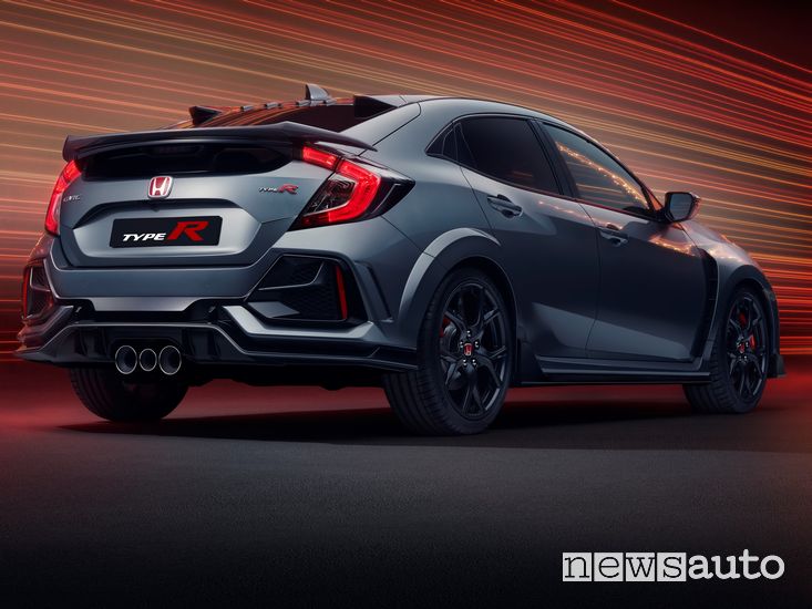 Vista posteriore Honda Civic Type R Sport Line