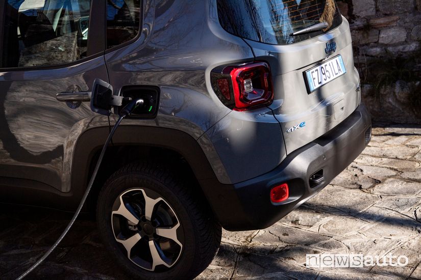 Ricarica dall'easy wallbox ENGIE Eps per la Jeep Renegade PHEV