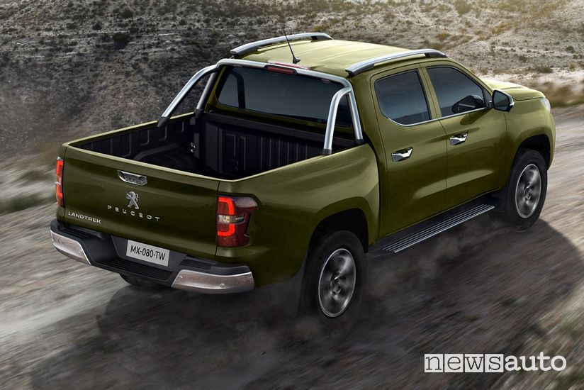 Vista posteriore Peugeot Landtrek pick-up