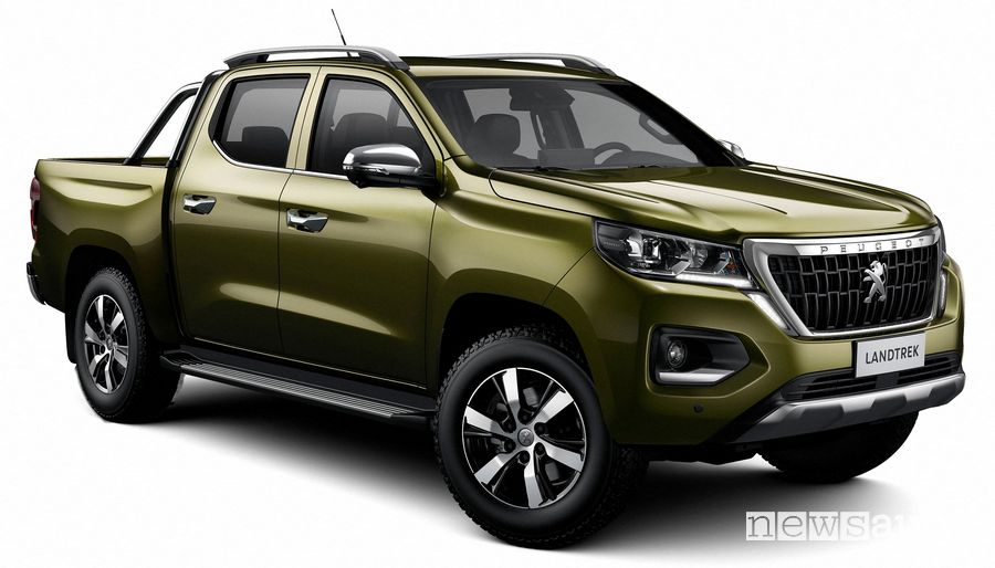 Vista di profilo Peugeot Landtrek pick-up
