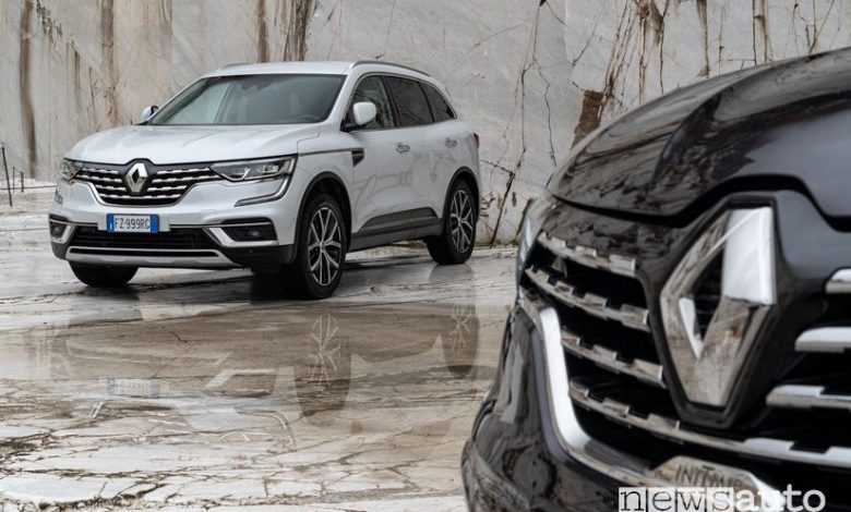 Losanga Renault nel frontale del Koleos