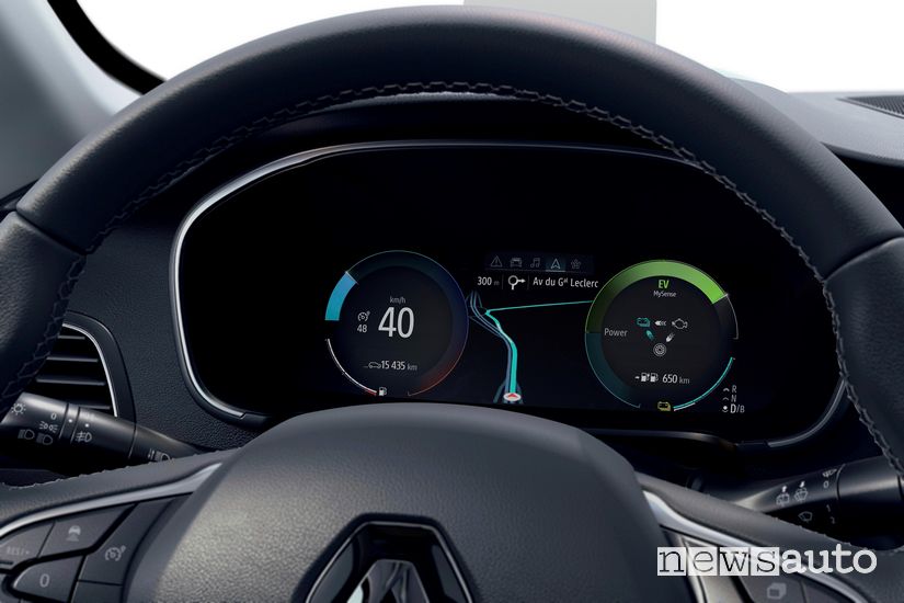 Quadro strumenti digitale Renault Megane E-Tech Plug-in