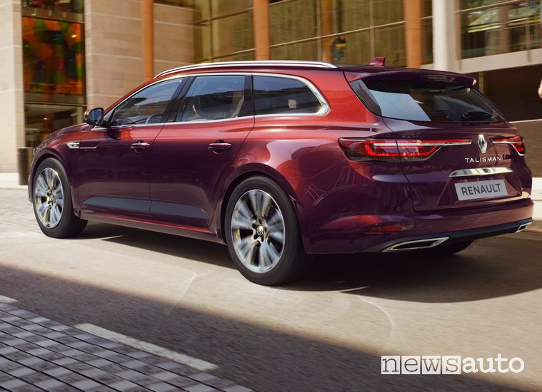 Vista posteriore Renault Talisman Sporter 2020 Initiale Paris