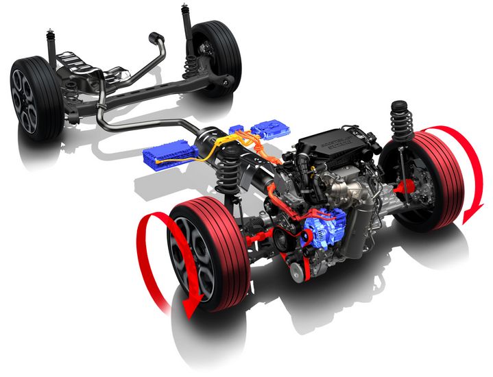 Nel sistema ibrido MHEV Suzuki l'Integrated Starter Generator (ISG) è appunto integrato nel motore