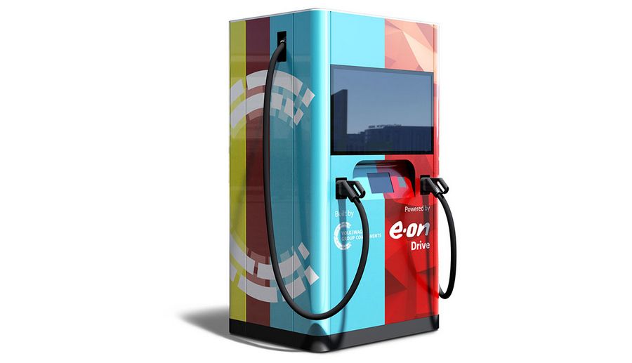 tazione di ricarica ultra rapida di Volkswagen ed E.ON