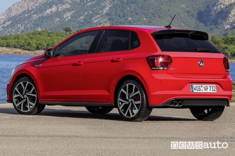 Vista posteriore Volkswagen Polo GTI