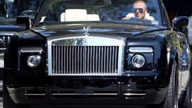 David Beckham e la Rolls Royce