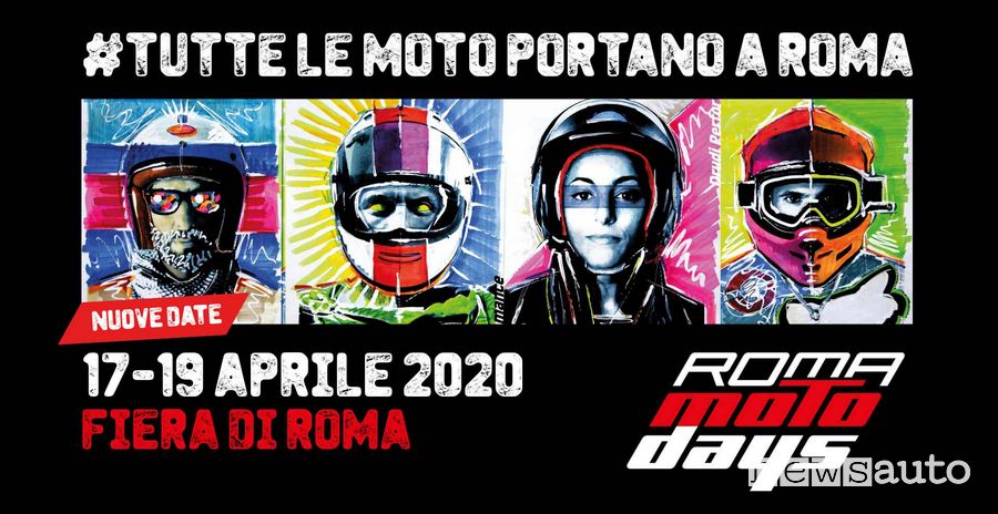 Locandina Roma Motodays dal 17 al 19 aprile 2020