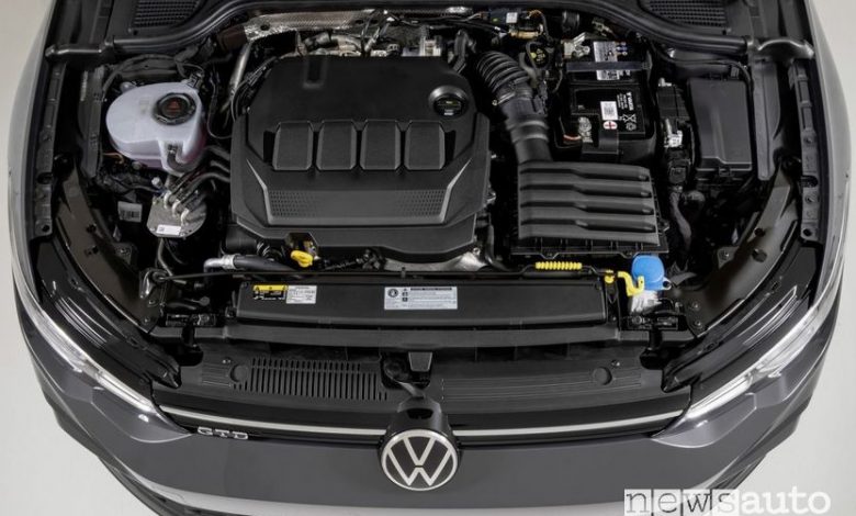 Vano motore turbodiesel TDI Volkswagen Golf GTD 2020