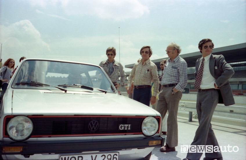 progettisti che hanno lavorato alla prima Volkswagen Golf GTI nel 1976