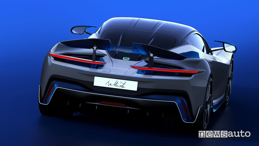 Posteriore Pininfarina Battista Anniversario hypercar elettrica