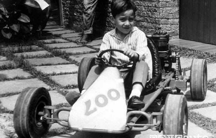 Ayrton Senna bambino sul kart