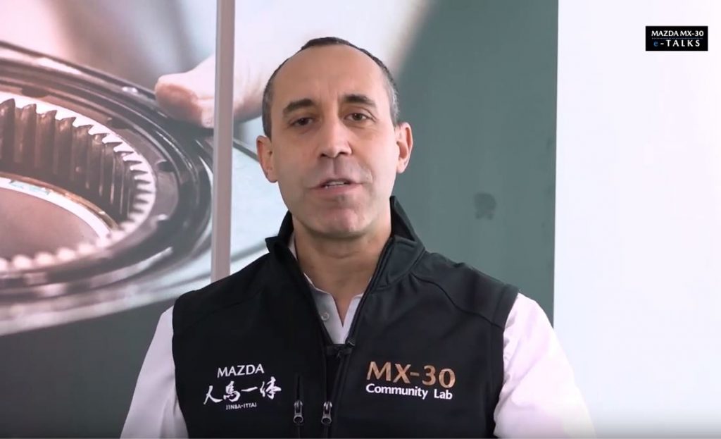 L'ingegnere Claudio di Benedetto di Mazda Motor Italia
