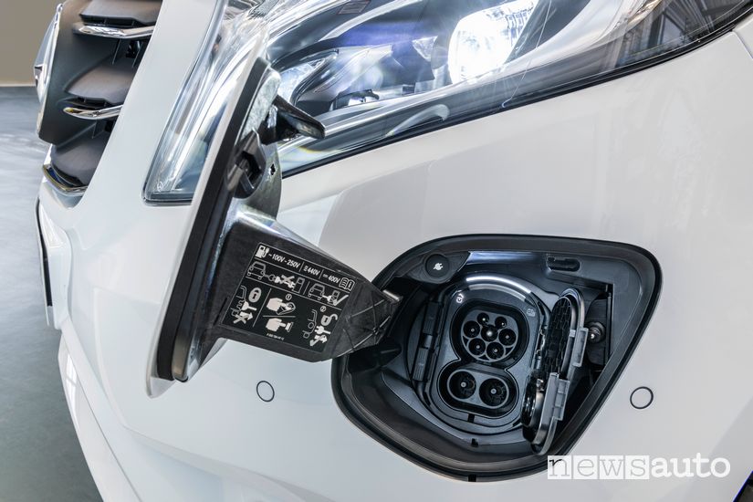 Presa di carica CCS Mercedes-Benz eVito Tourer