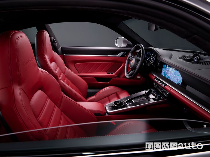 Sedili anteriori abitacolo Porsche 911 Turbo S Coupé