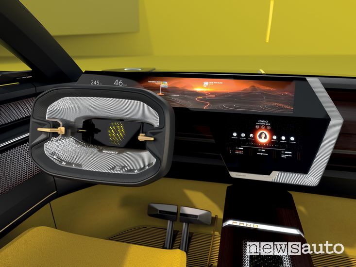 Volante display strumenti Renault Morphoz concept-car